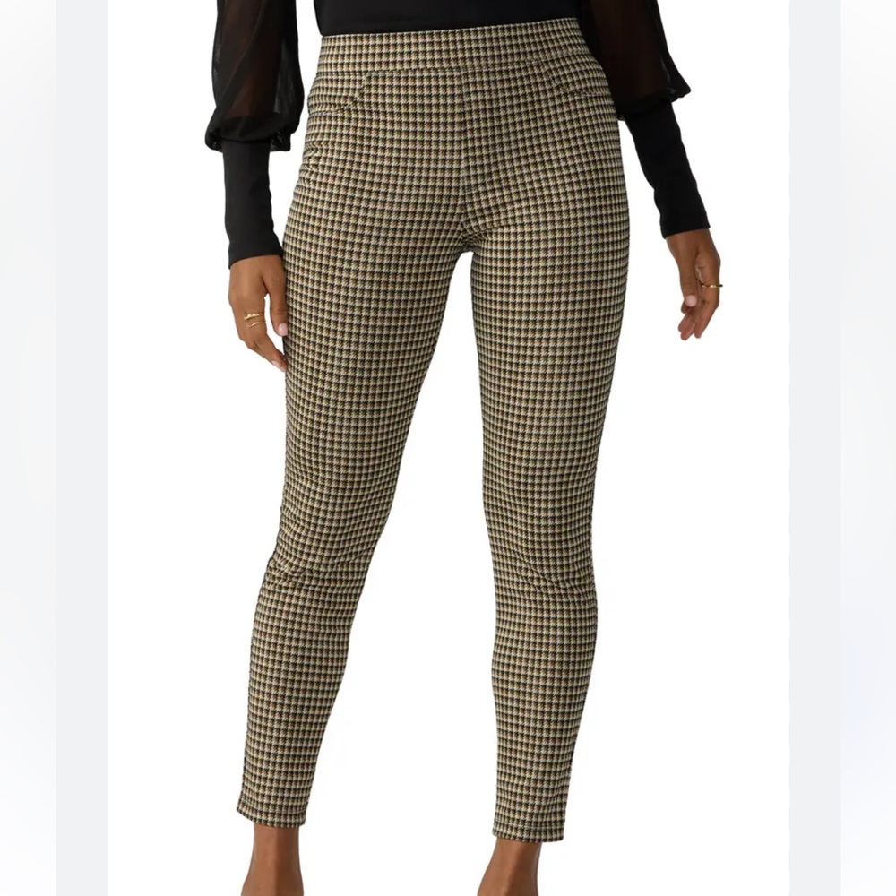Sanctuary tan and black houndstooth legging pants